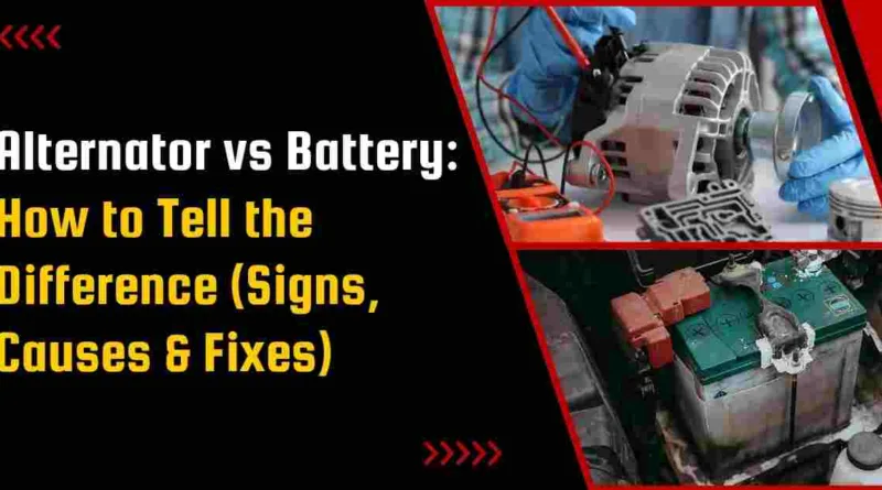 Alternator vs Battery: How to Tell the Difference (Signs, Causes & Fixes)
